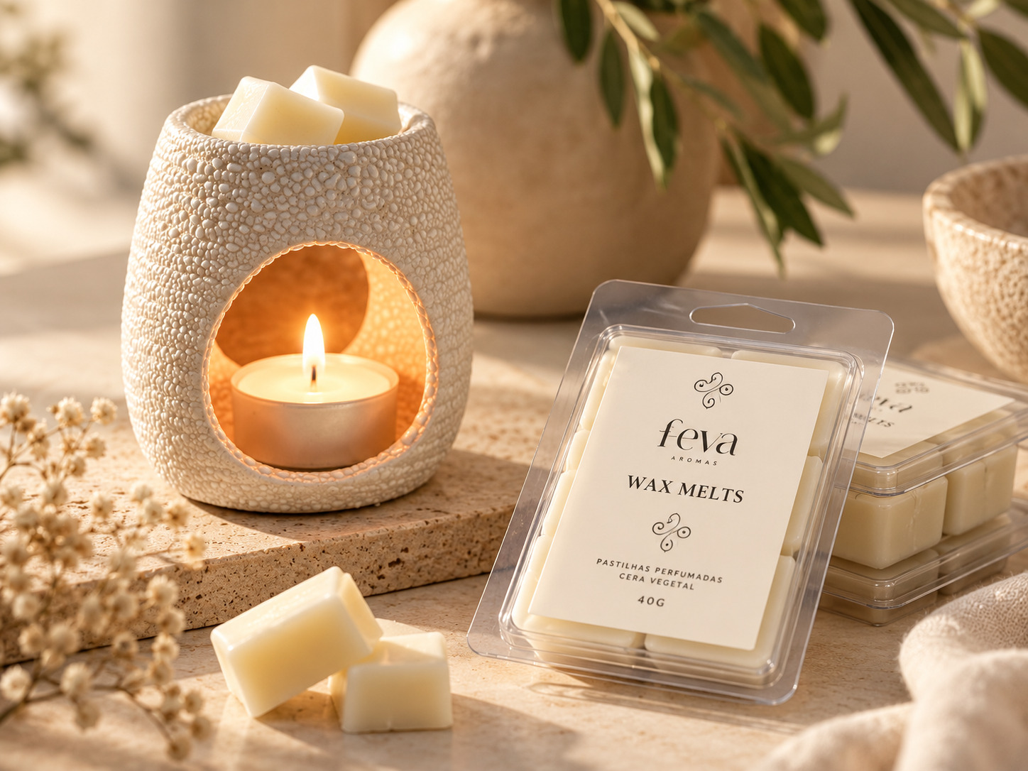 Wax Melts FEVA em uso